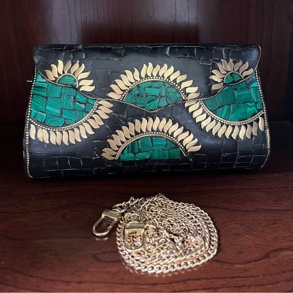 RAMLA Handmade Mosaic Clutch/Crossbody - Picture 1 of 4